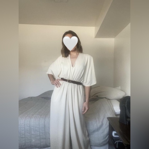 FREE PEOPLE “ Venus One Piece” women’s butterfly sleeve jumpsuit in blue XS nwt - Picture 16 of 16